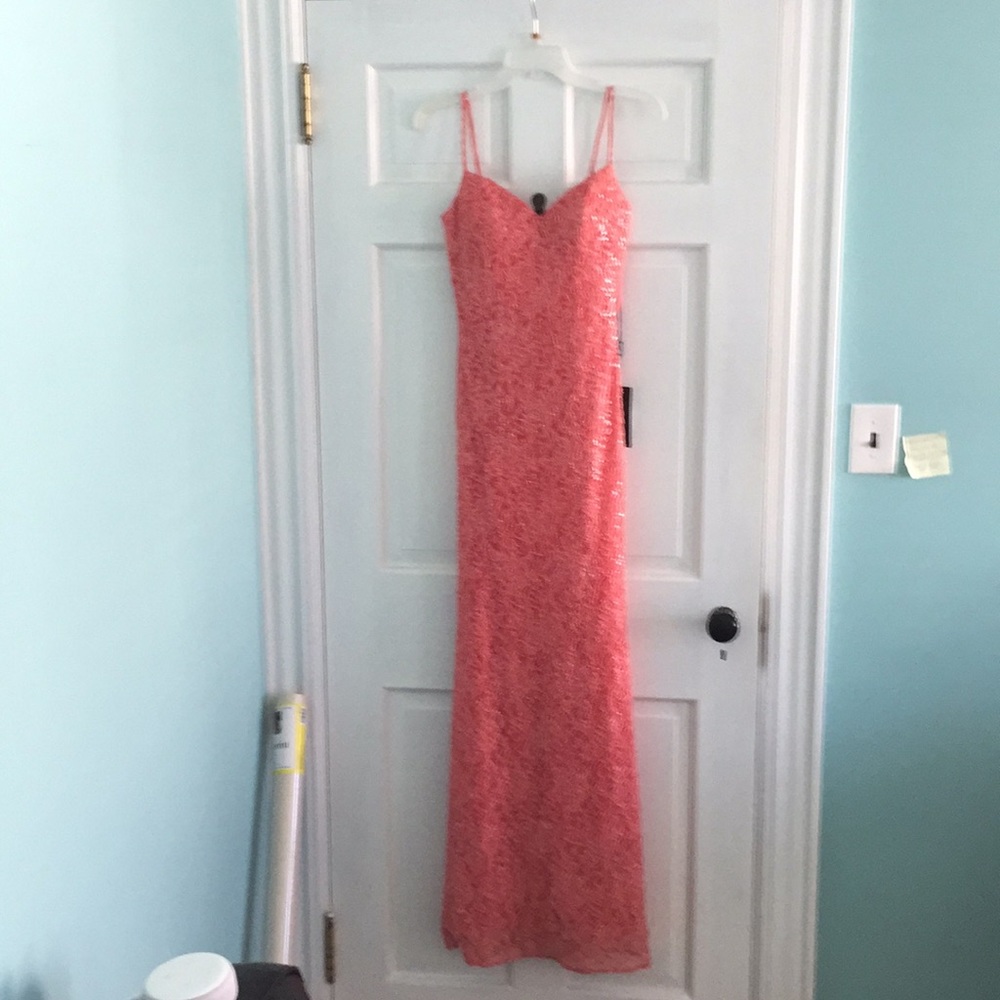 Coral gown